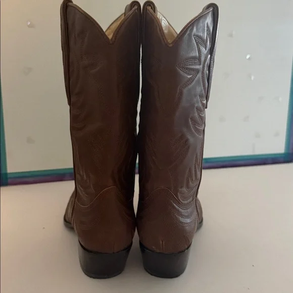 Guess Brown Heeled Cowboy Boots - Picture 7 of 7